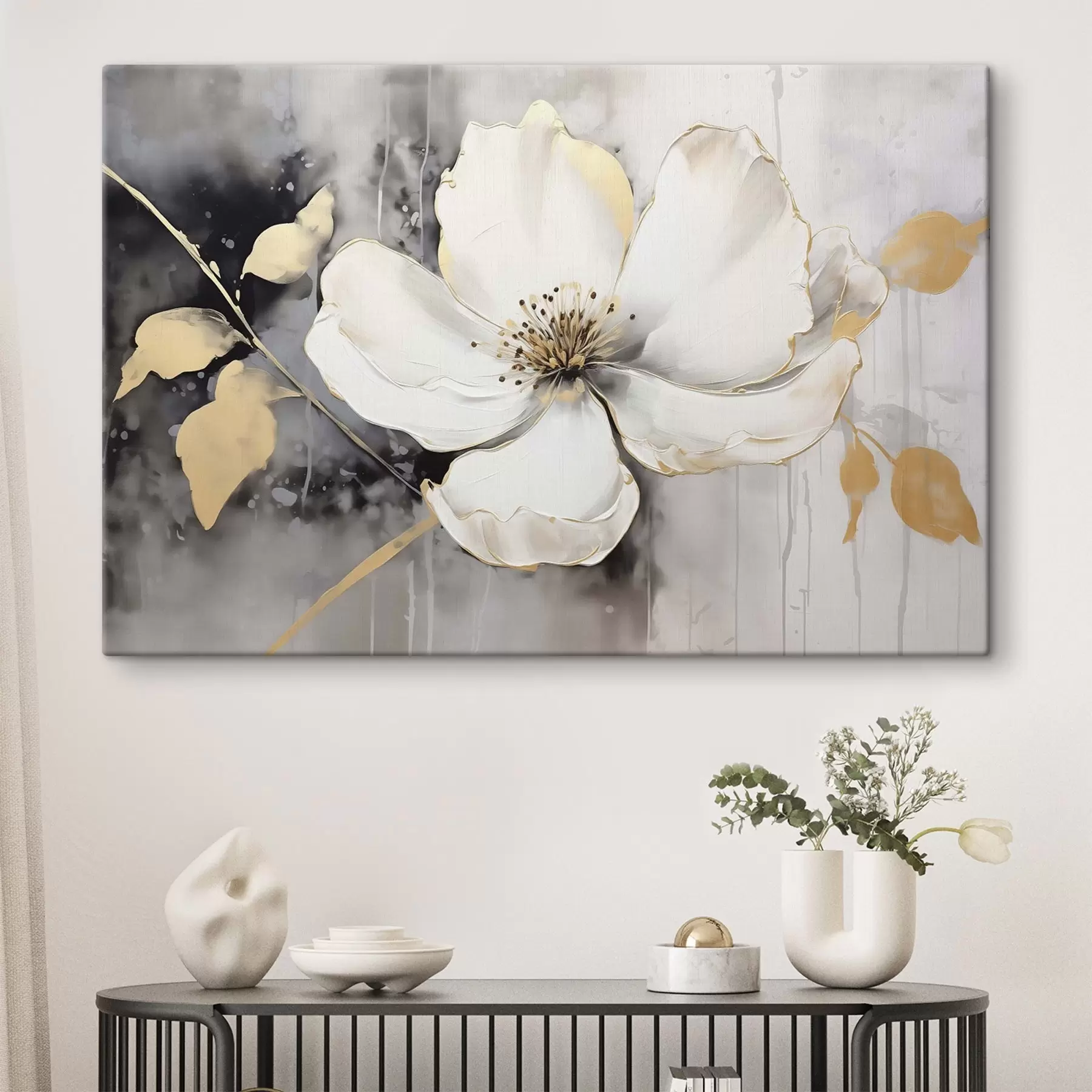 Картина Велика абстрактна квітка s47643