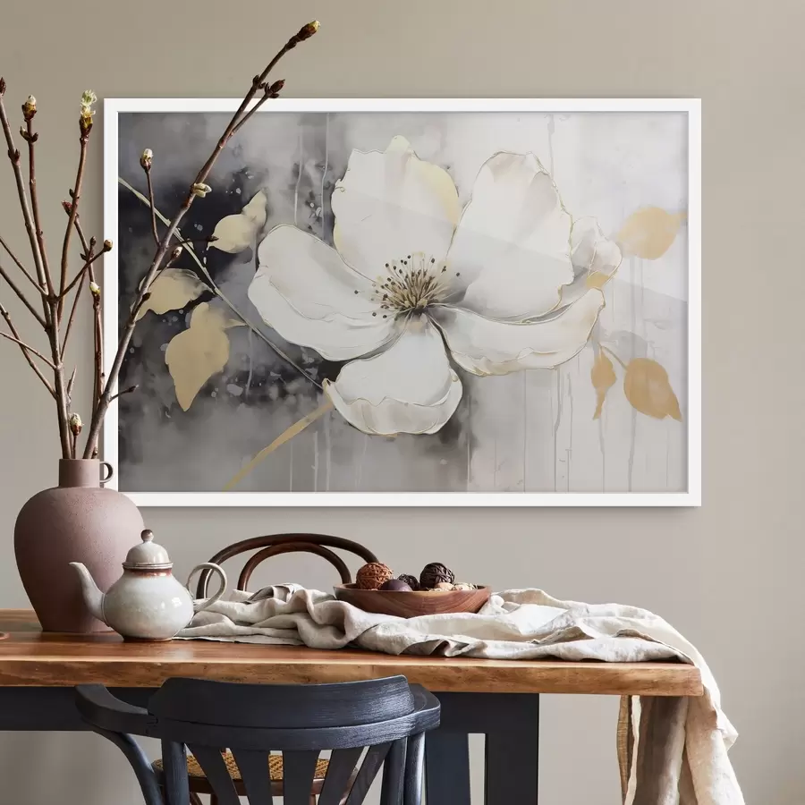 Картина Велика абстрактна квітка f47643