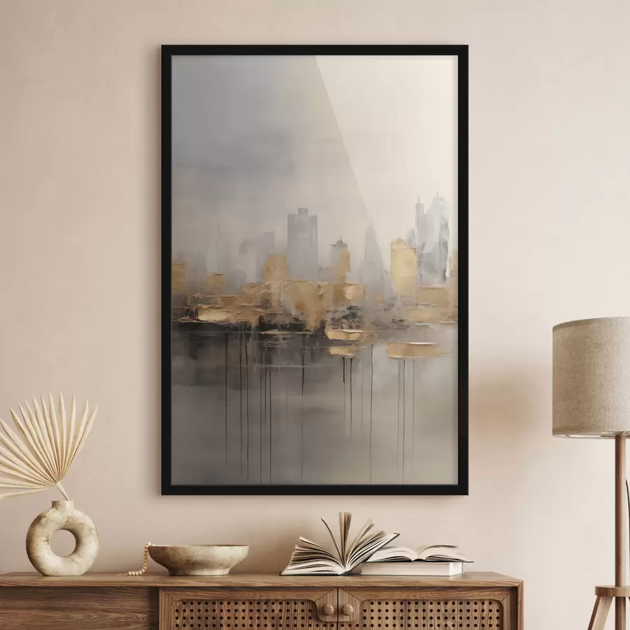 Картина Місто в тихих відтінках f47672