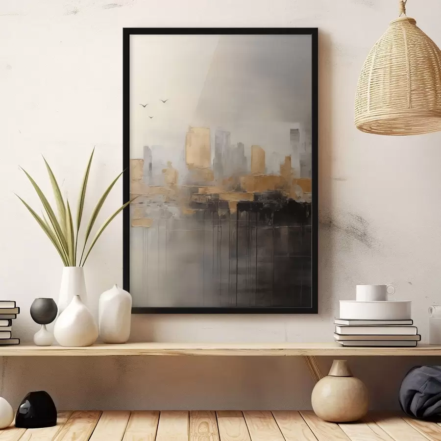 Картина Місто в тихих відтінках f47673