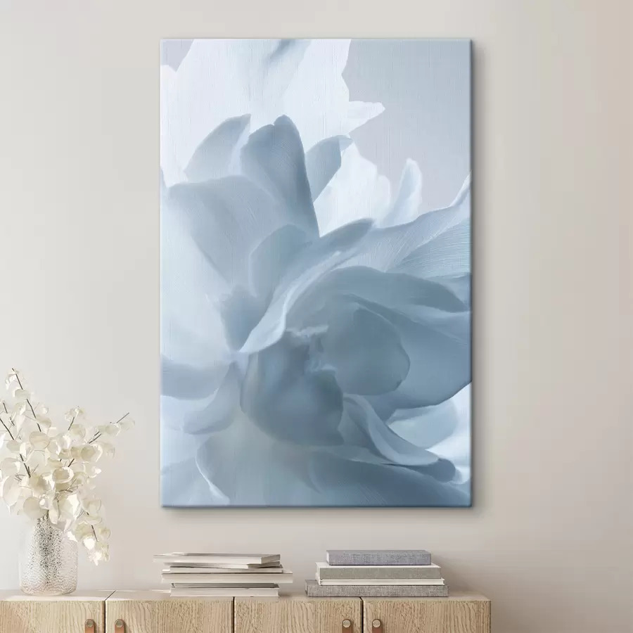 Картина ніжні пелюстки в блакитних відтінках s47691