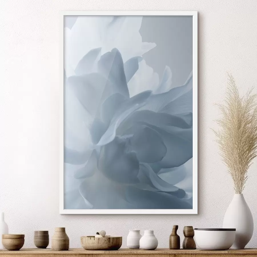Картина ніжні пелюстки в блакитних відтінках f47691