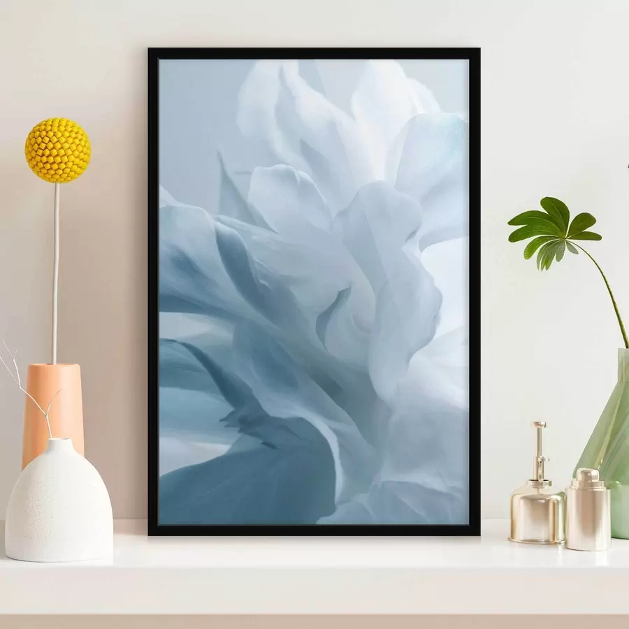 Картина ніжні пелюстки в блакитних відтінках f47692