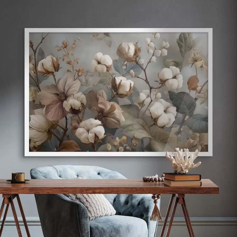 Картина Різноманітність бавовняних квітів і суцвіть f47700