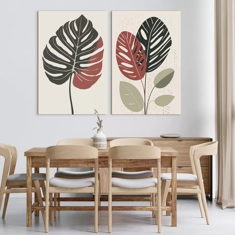 Картина Тропічний листя m01298