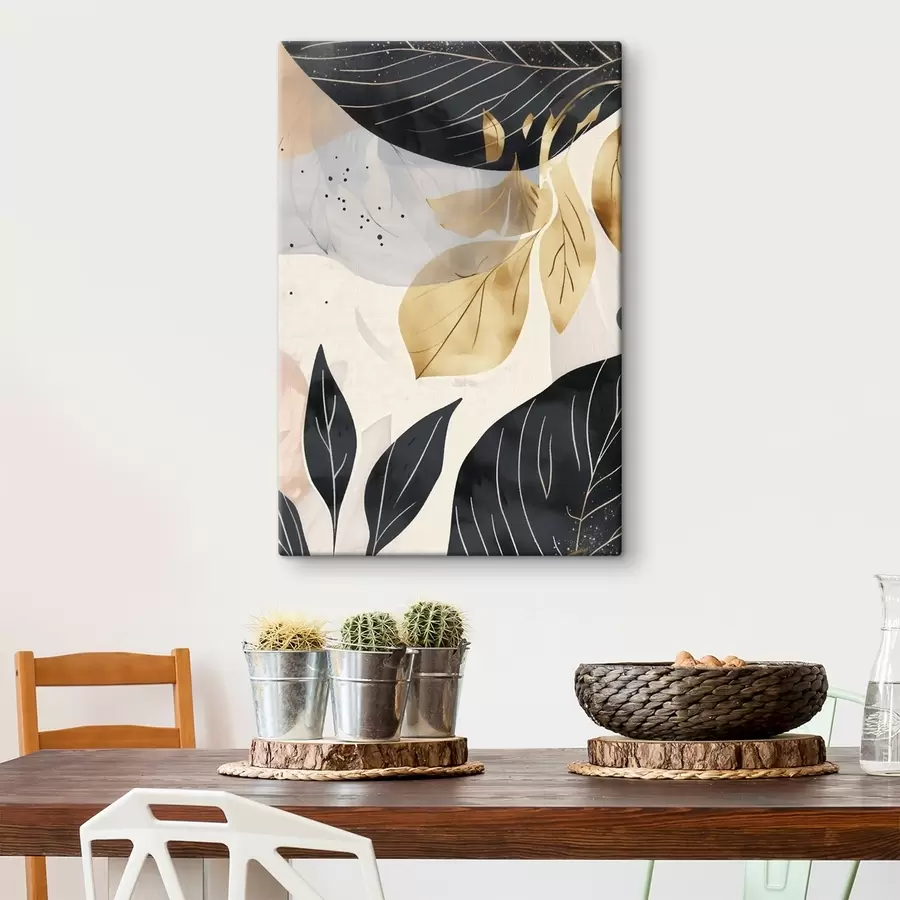 Картина Абстрактні гілки та листя s47744