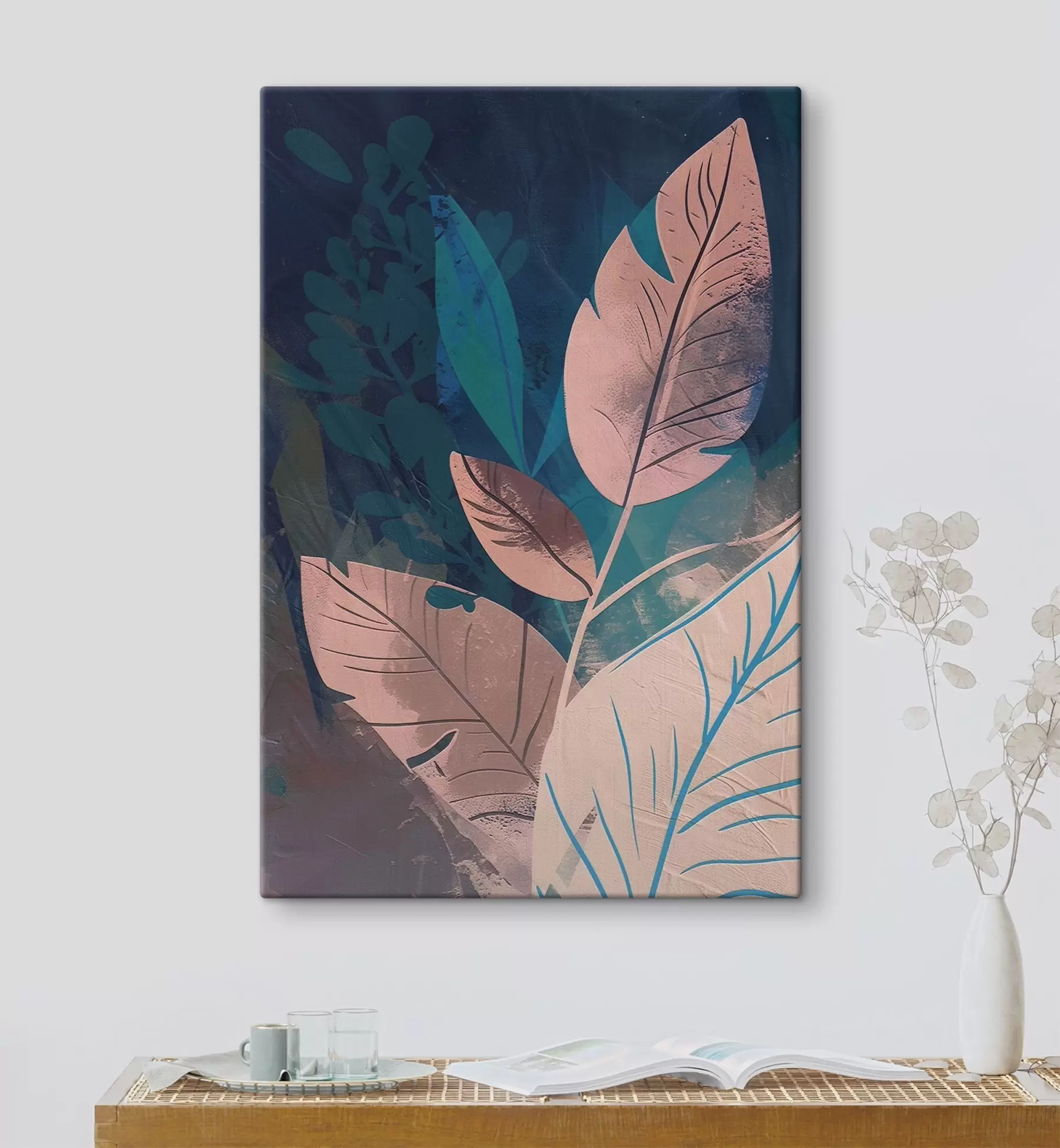 Картина Гілки та листя, абстракція s47749