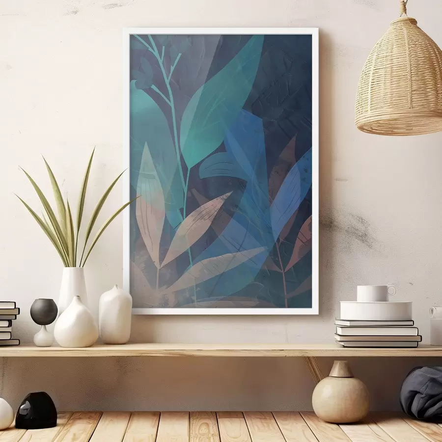 Картина Абстрактні гілки та листя f47748