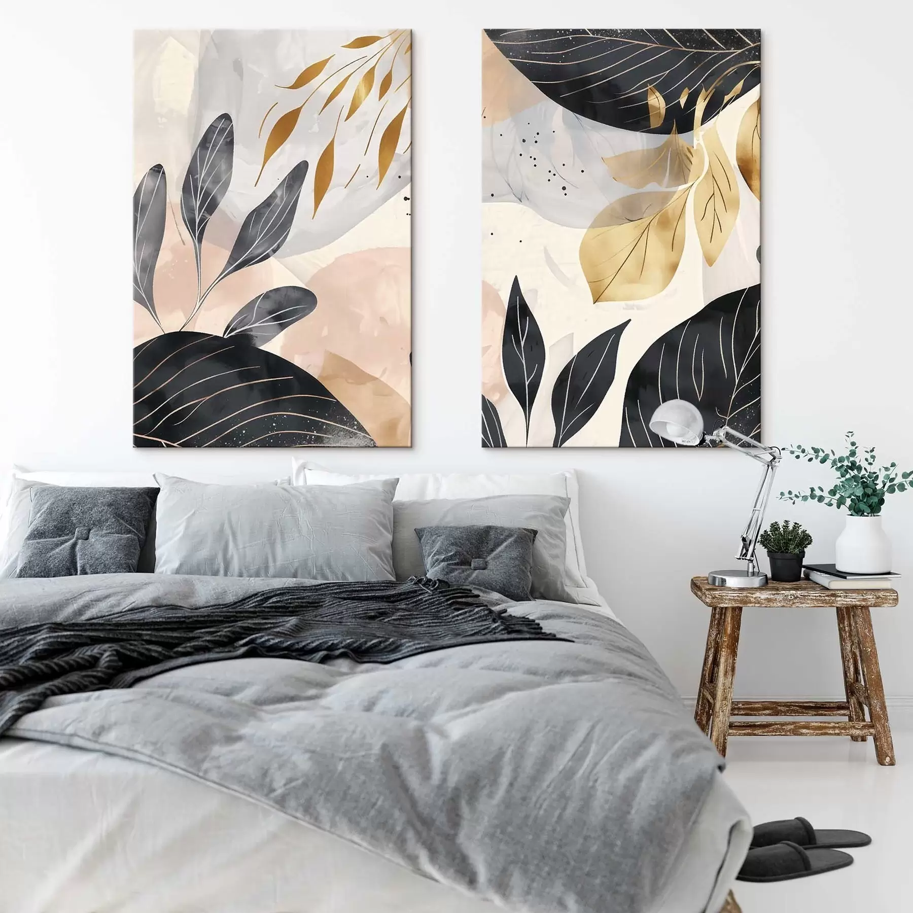 Картина Абстрактні гілки та листя m01300