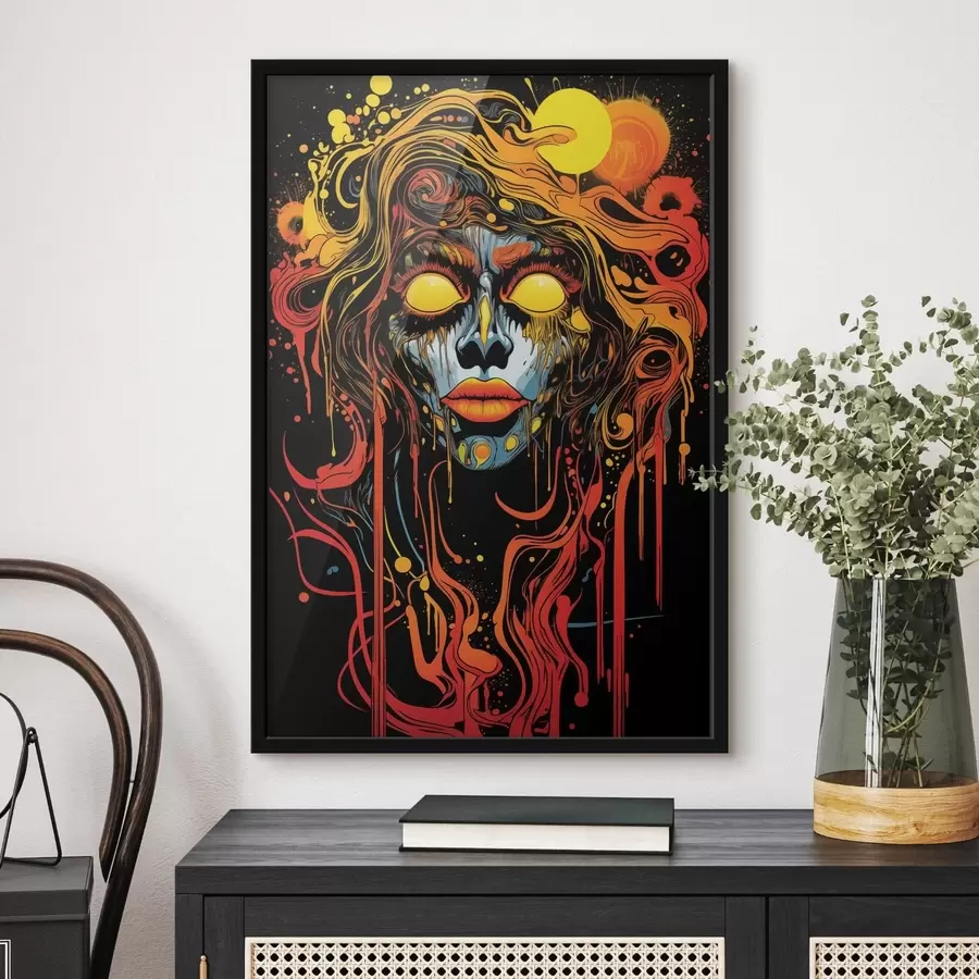 Картина Яскравий абстрактний портрет f47738