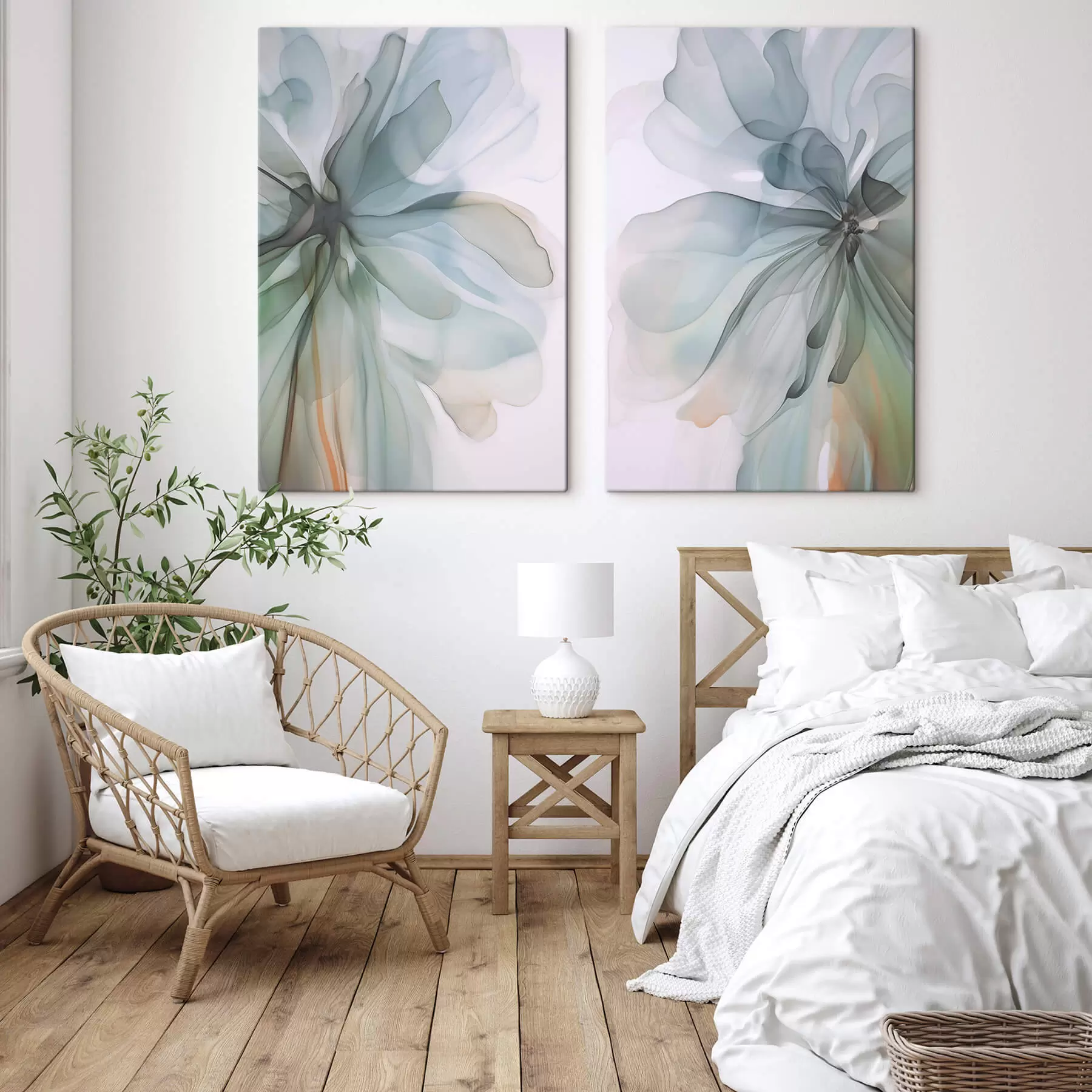 Картина Абстрактна ніжна квітка m01273