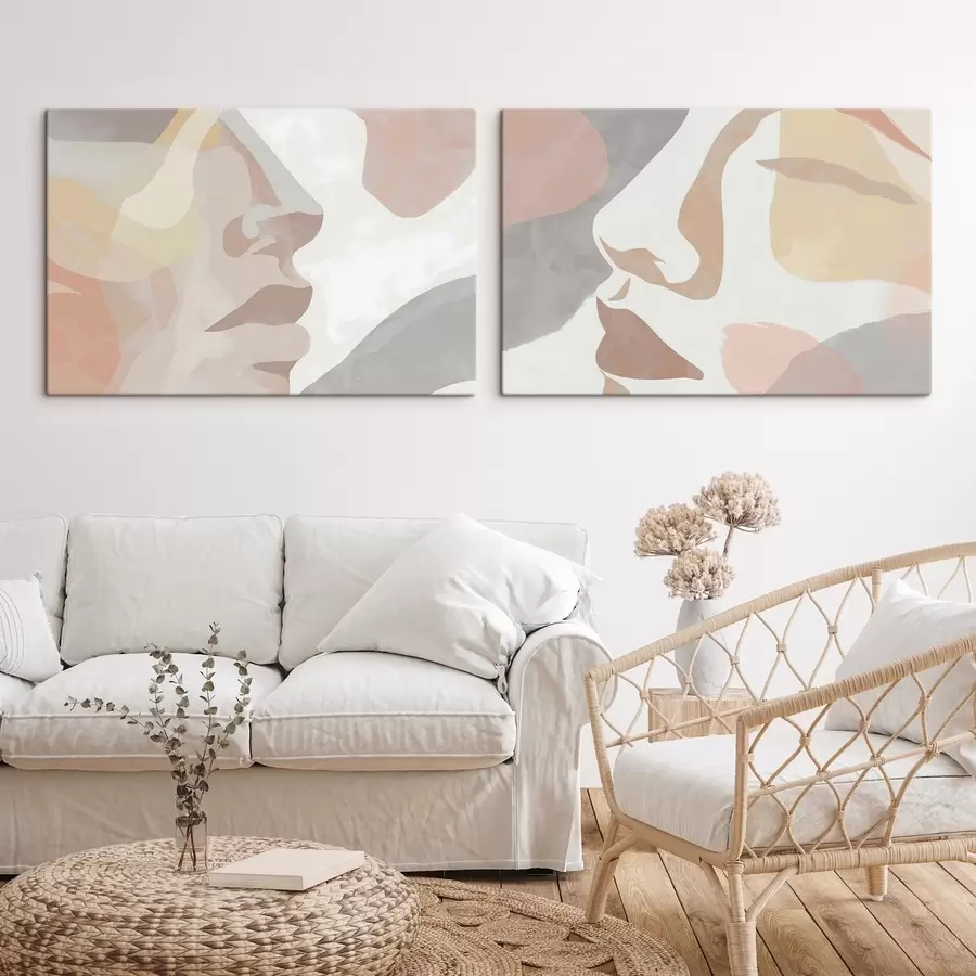 Картина Абстрактні мінімалістичні обличчя m01275