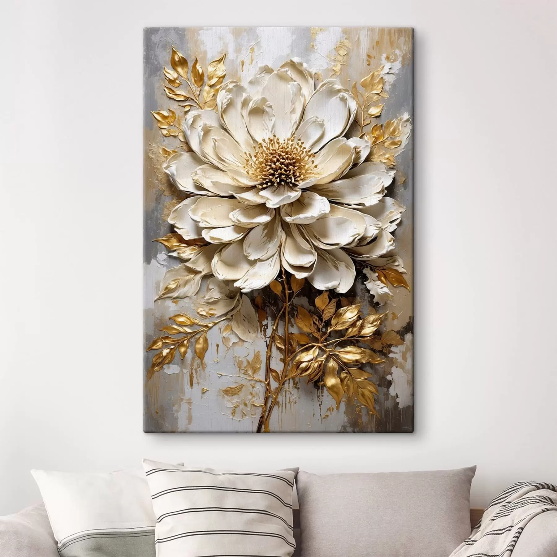 Картина Текстурована легка квітка s47271