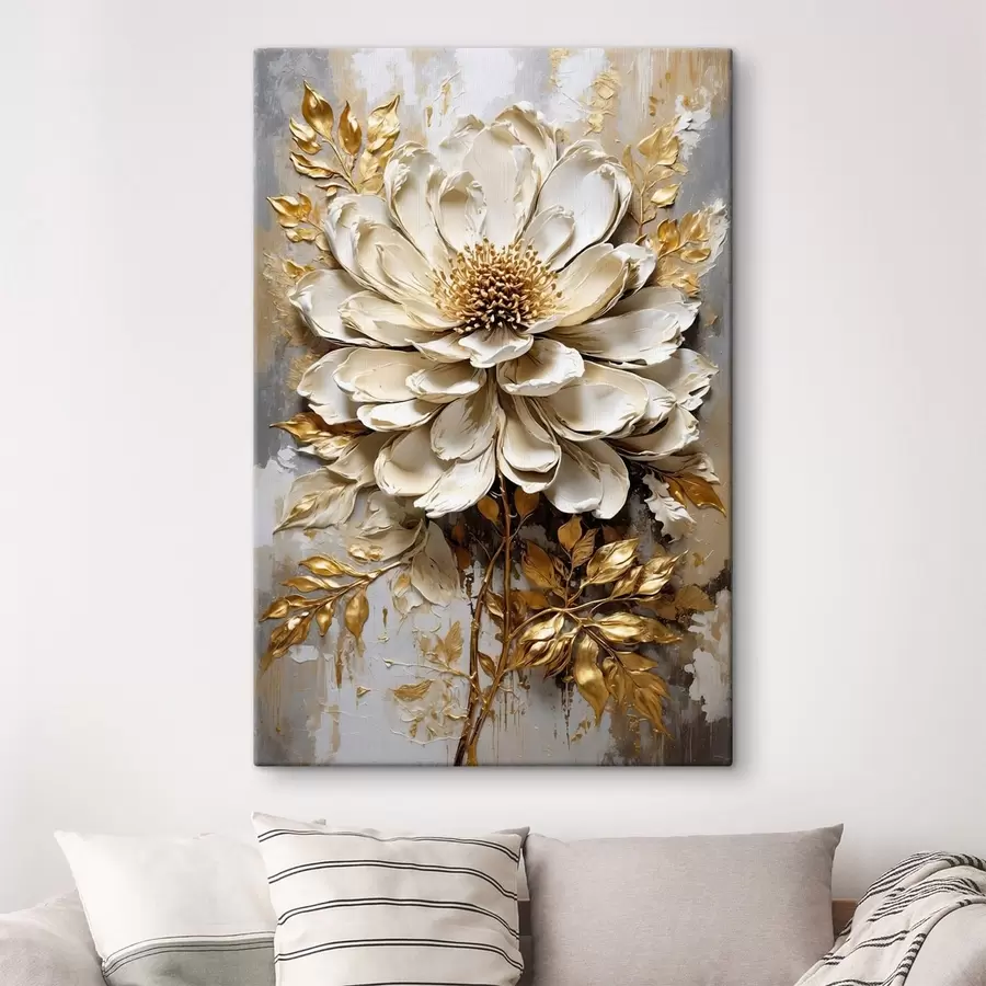 Картина Текстурована легка квітка s47271