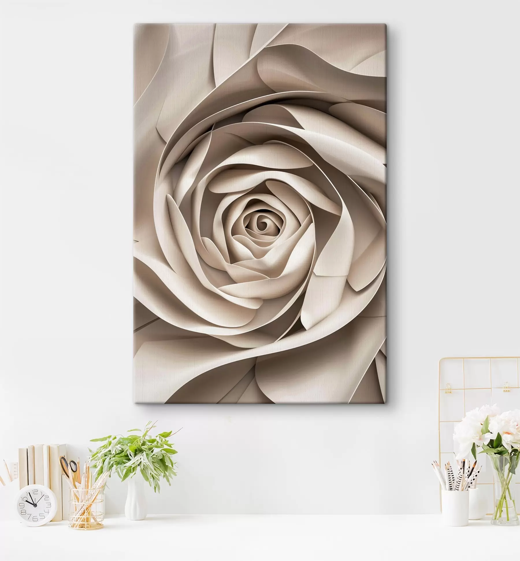 Картина Велика абстрактна троянда s47825