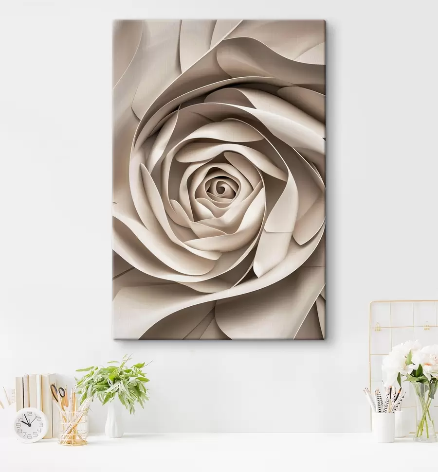 Картина Велика абстрактна троянда s47825
