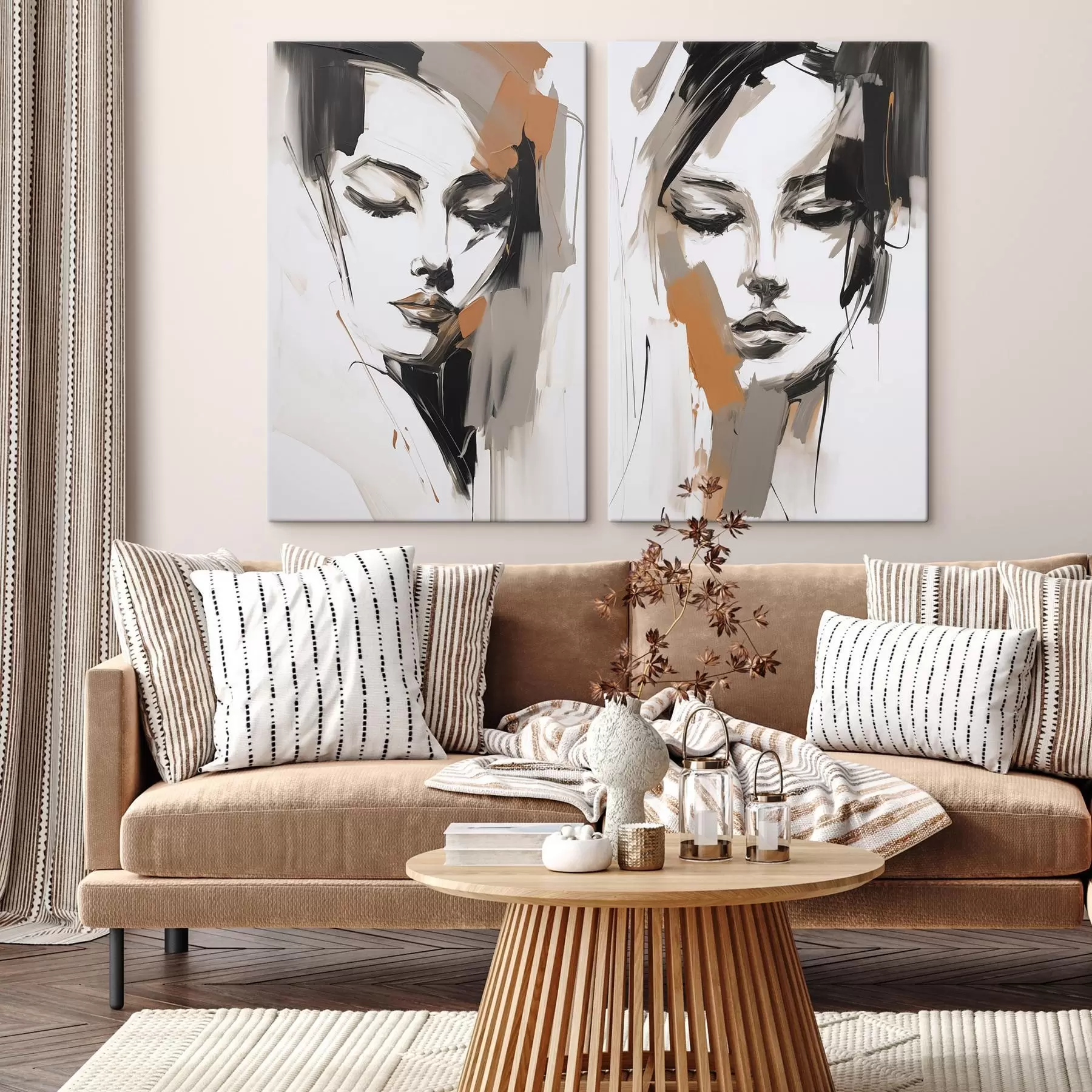 Картина Абстрактний портрет дівчини m30004