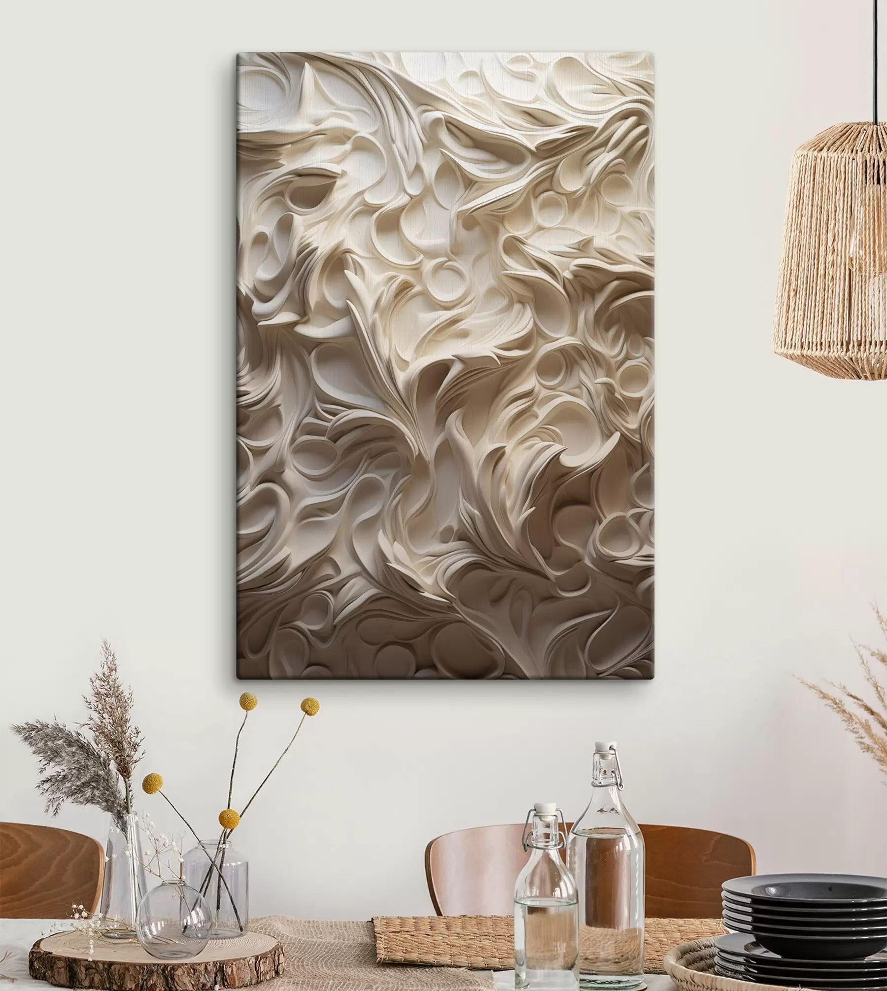 Картина Красиві візерунки, імітація скульптури s47902