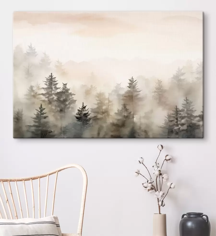 Картина Акварельний ліс, імітація s47885