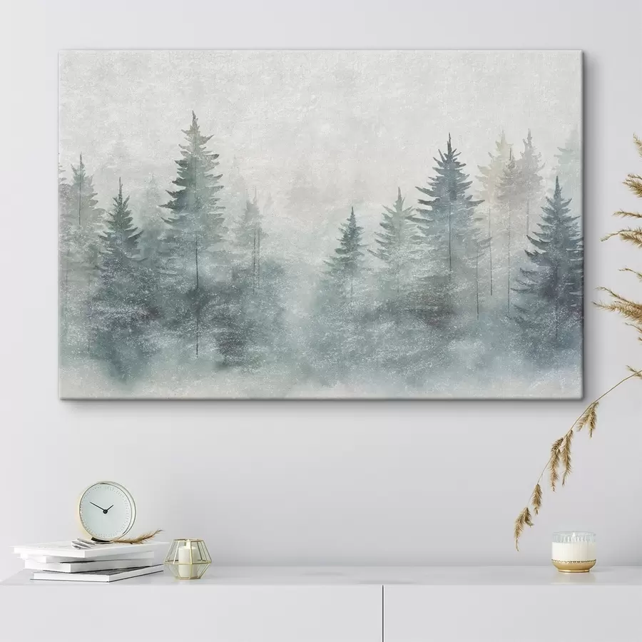 Картина Хвойний ліс, стиль гранж s47894