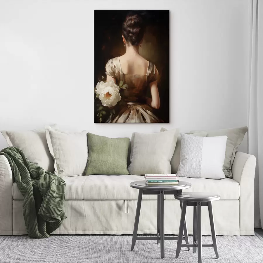 Картина Жіночий портрет зі спини s47921