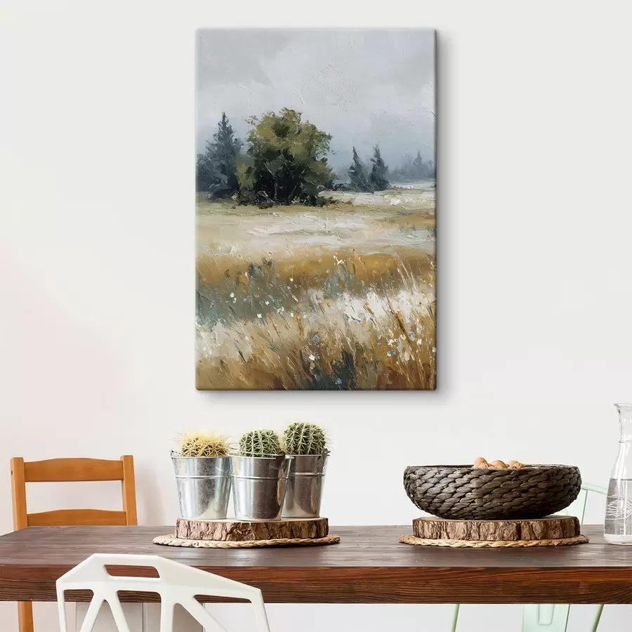 Картина Польові рослини, імітація олійного живопису s48009