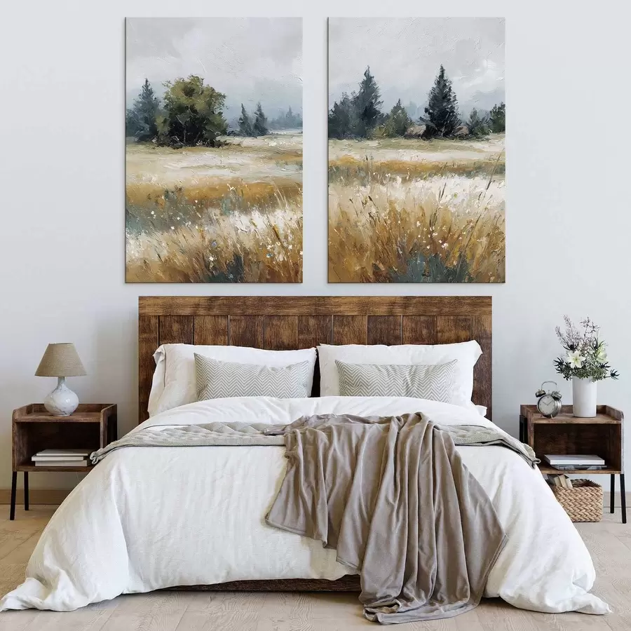 Картина Польові рослини, імітація олійного живопису m30047