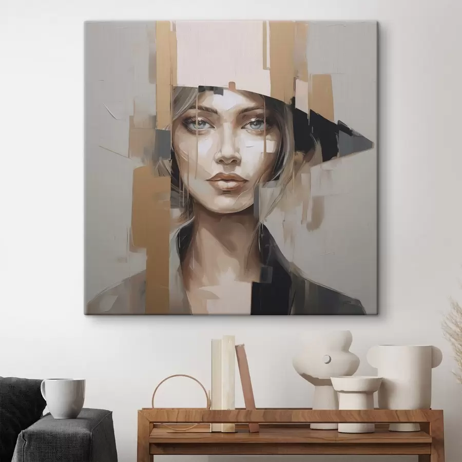 Картина Абстрактний портрет дівчини s48050