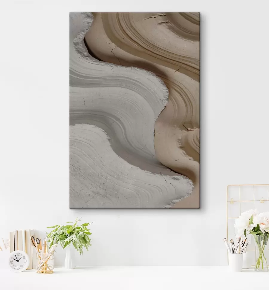 Картина Світла і бежева ліпнина s48107