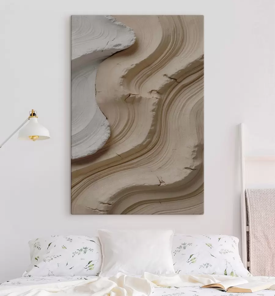 Картина Імітація світлого та бежевого молдингу s48108