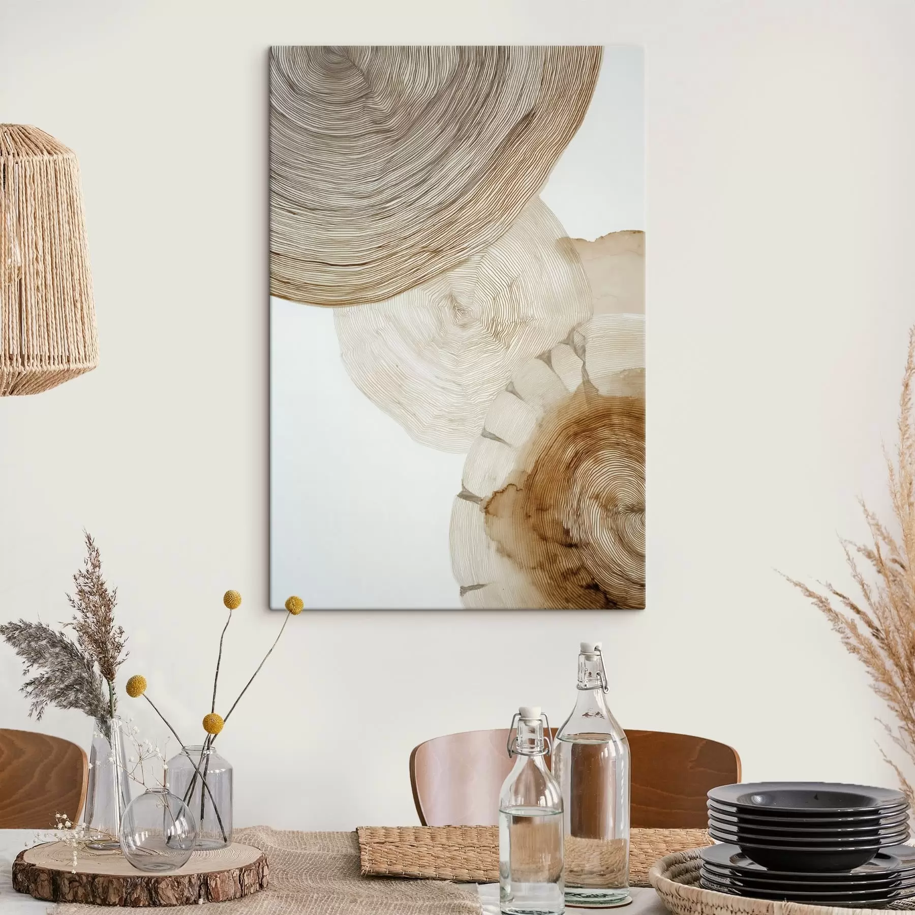 Картина абстрактні річні кільця дерев s47933