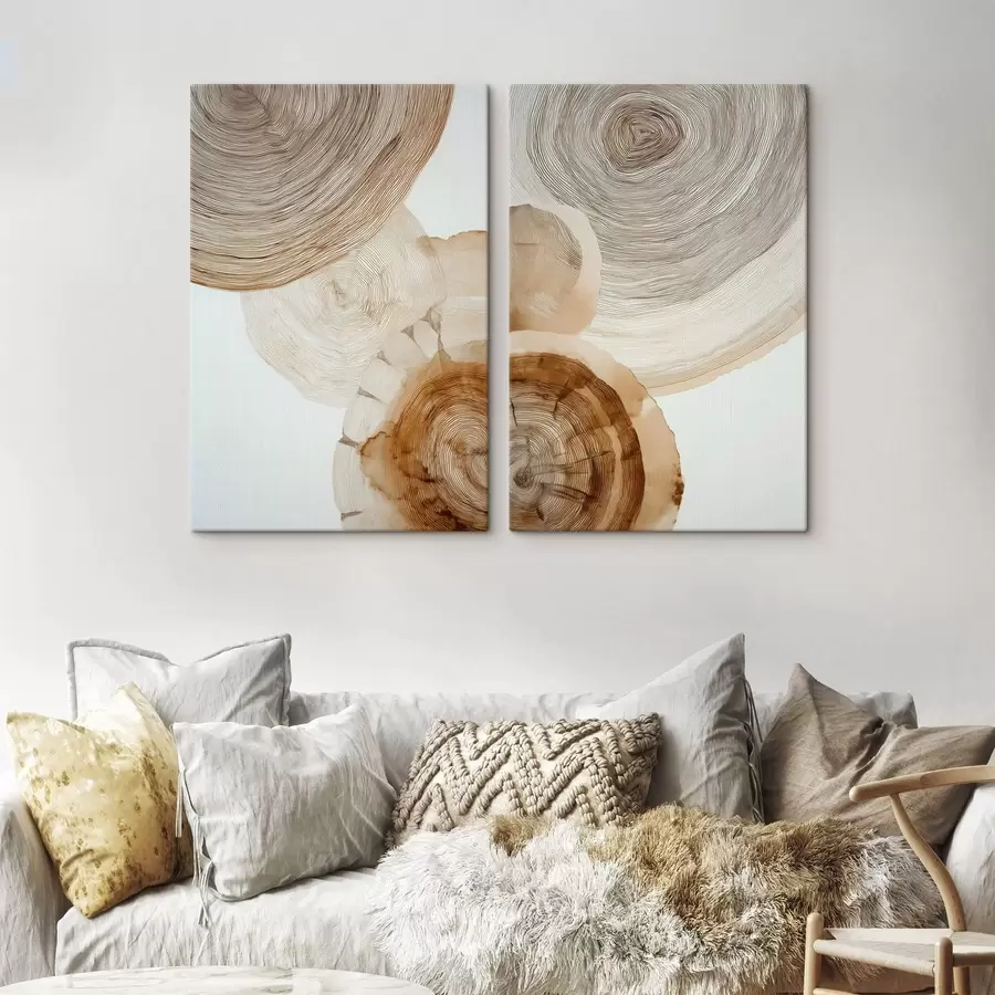 Картина абстрактні річні кільця дерев m30089