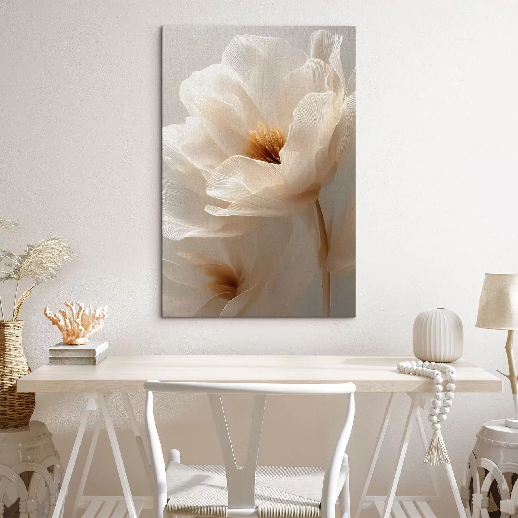 Картина макро квіткова композиція в теплих  тонах s48121