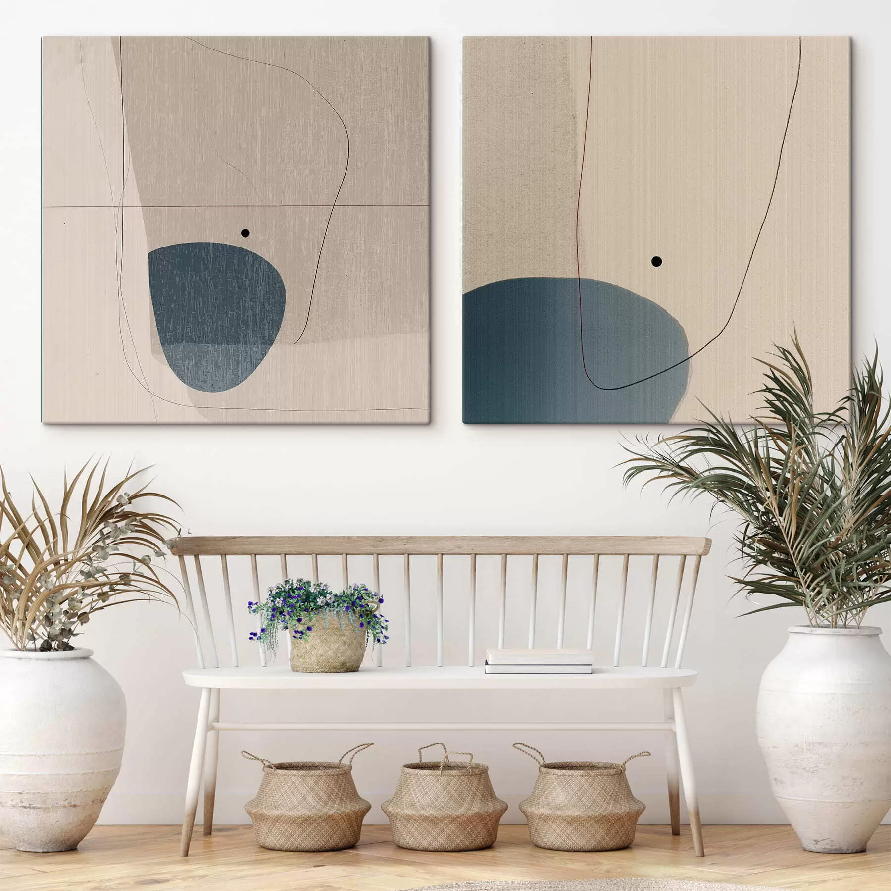 Картина Мінімалістичний абстрактний малюнок з лінією m30082