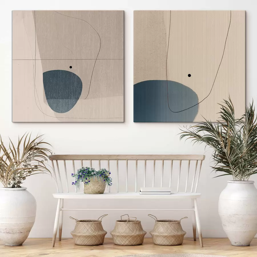 Картина Мінімалістичний абстрактний малюнок з лінією m30082