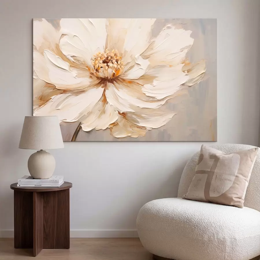 Картина Зблизька світлий текстурований квітка s48092