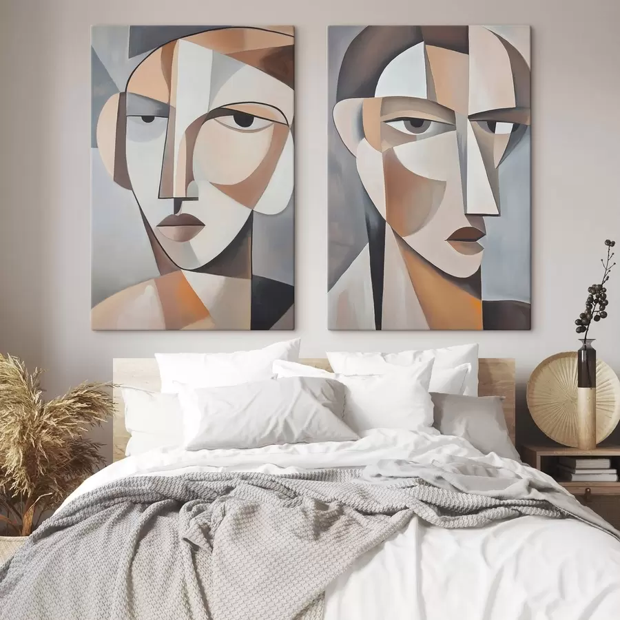 Картина Сучасні кубістичні портрети  m30065