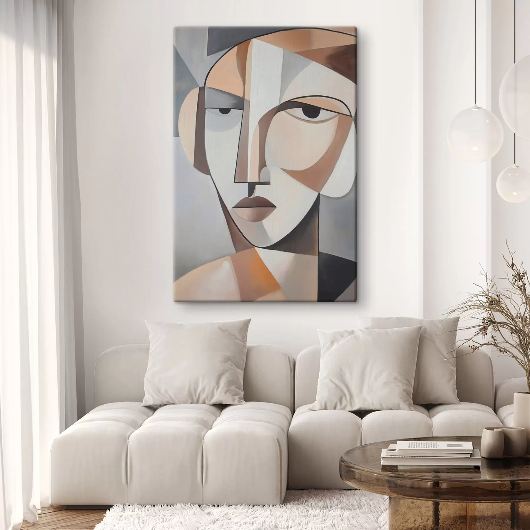 Картина Сучасний кубістичний портрет s48012