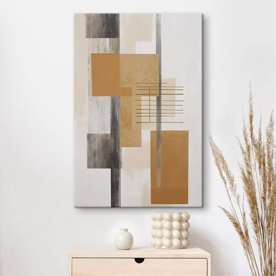 Картина Абстракція з імітацією зношеної текстури s48159