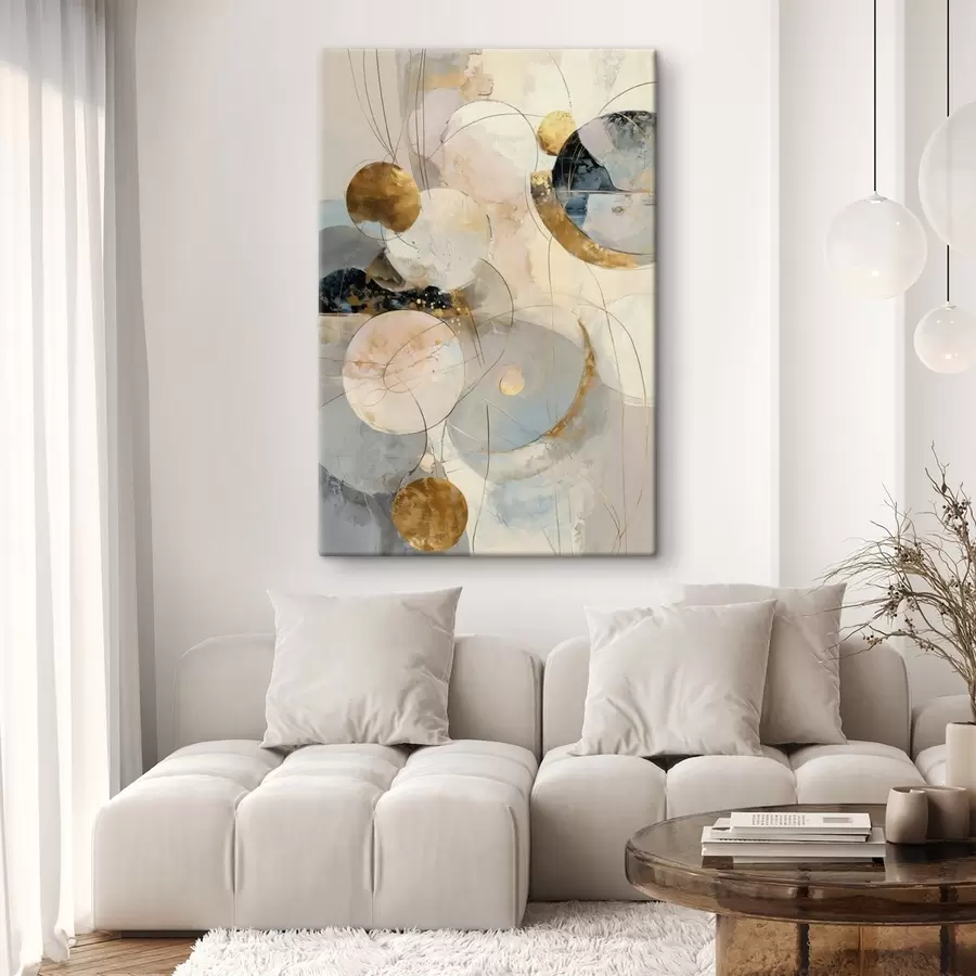 Картина Гармонія відтінків неба та геометричних форм у мінімалістичному стилі s47986