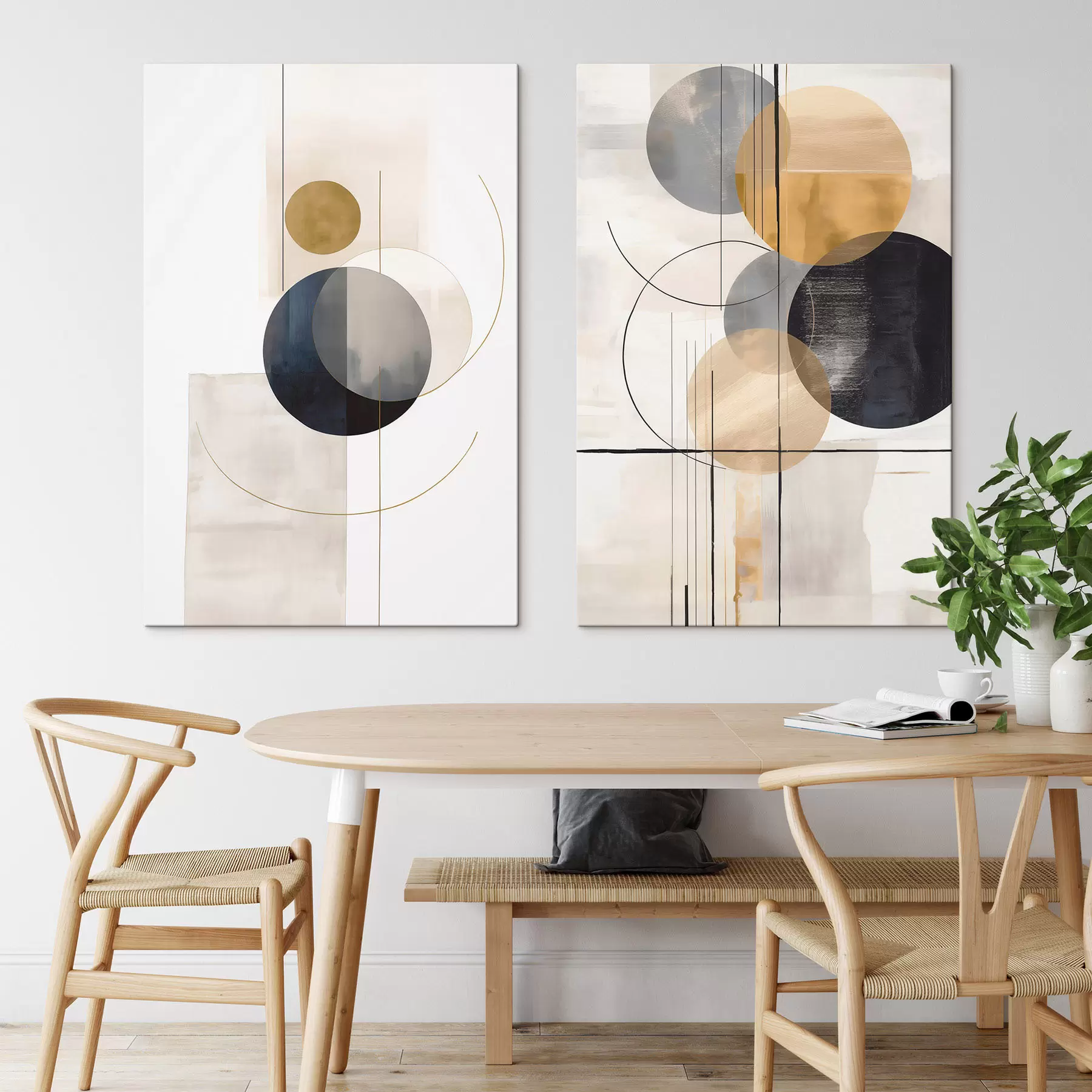 Картина Абстрактне зображення з колами m30124