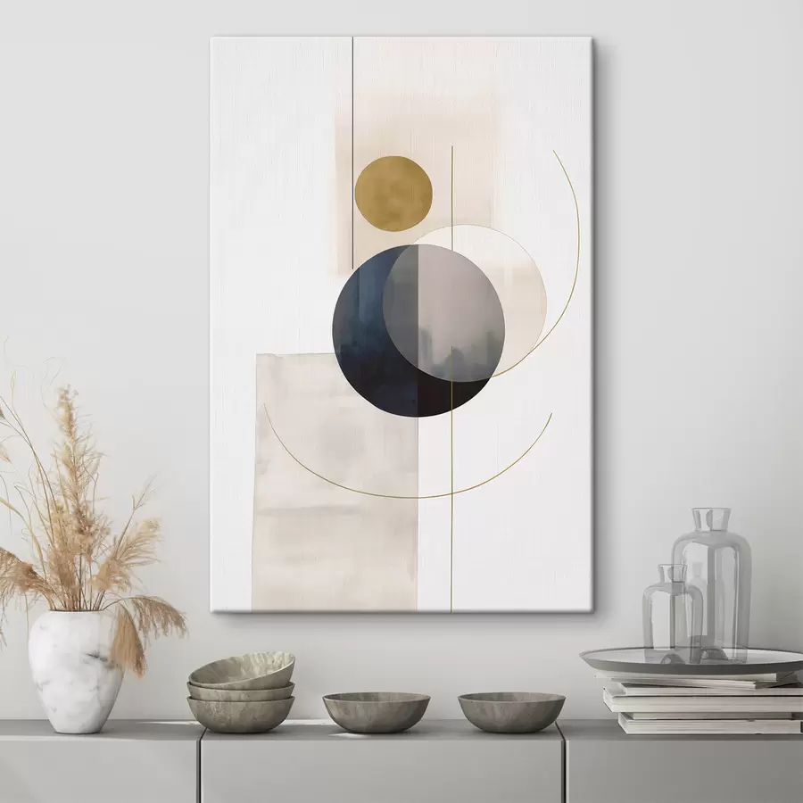 Картина Абстрактне зображення з колами s48018