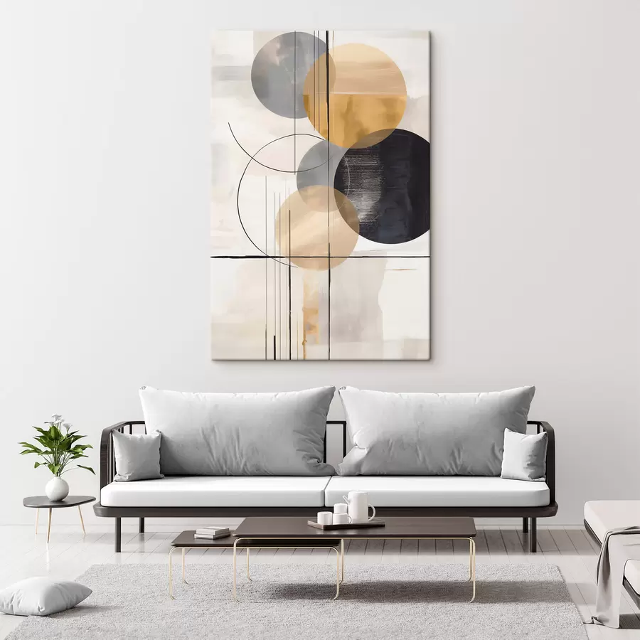 Картина Абстрактне зображення з колами s48172