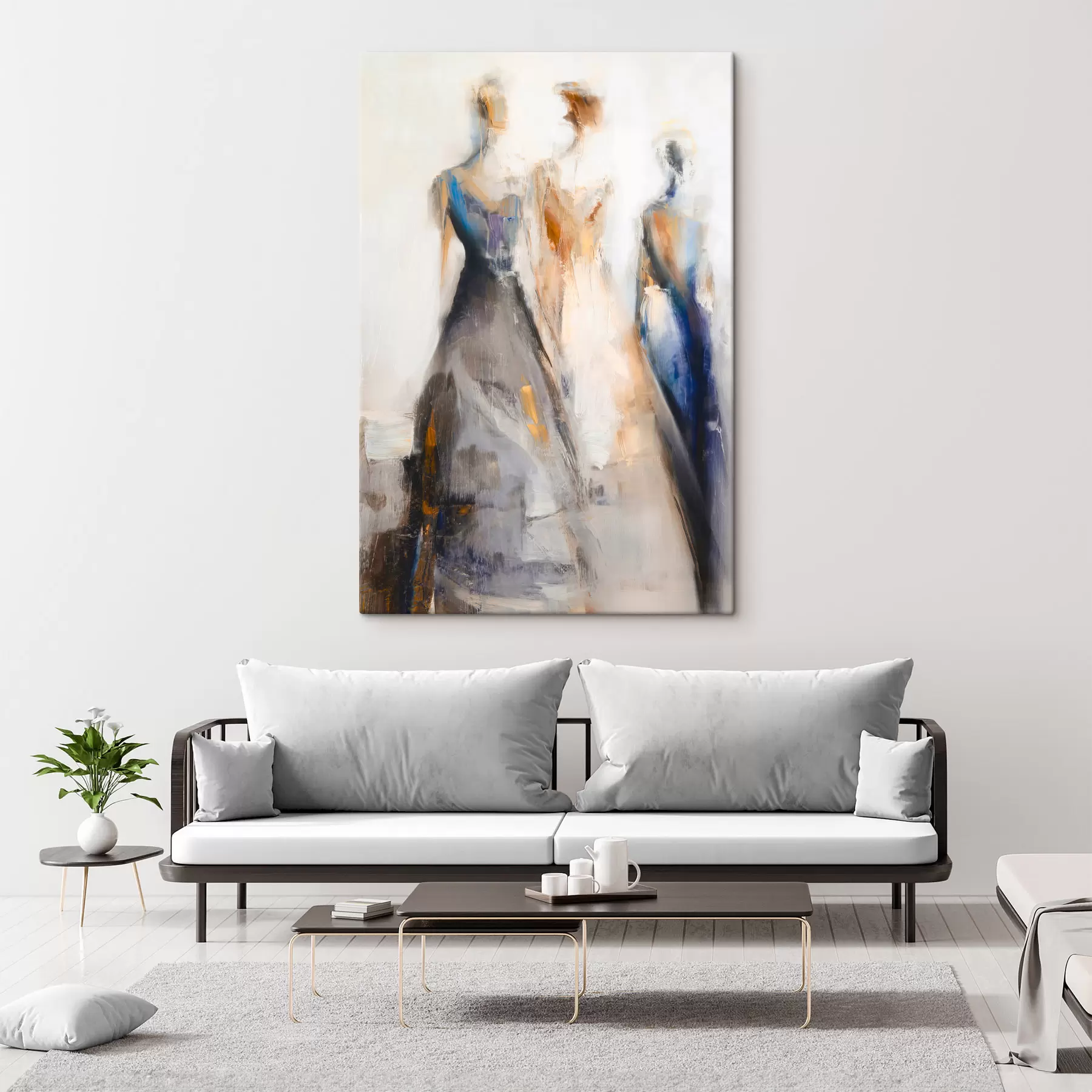 Картина Елегантні абстрактні жіночі силуети s48179