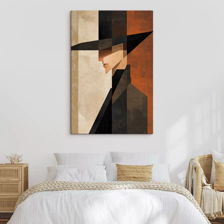 Картина Геометричний абстрактний портрет s48230