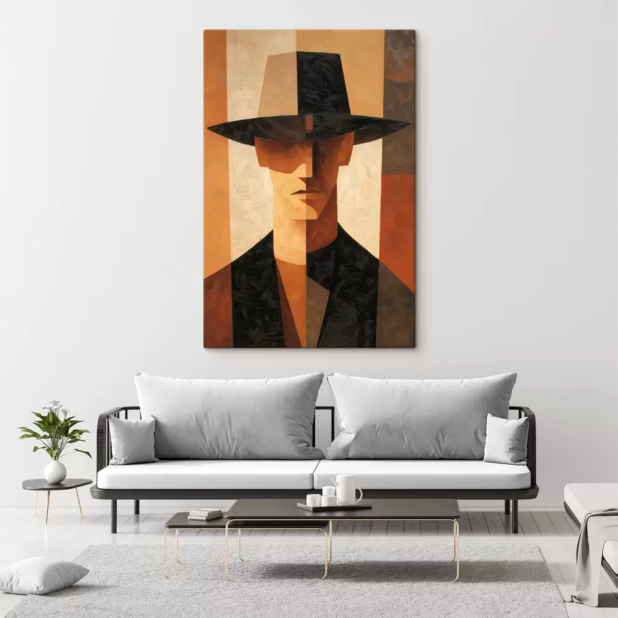 Картина Геометричний абстрактний портрет s48231