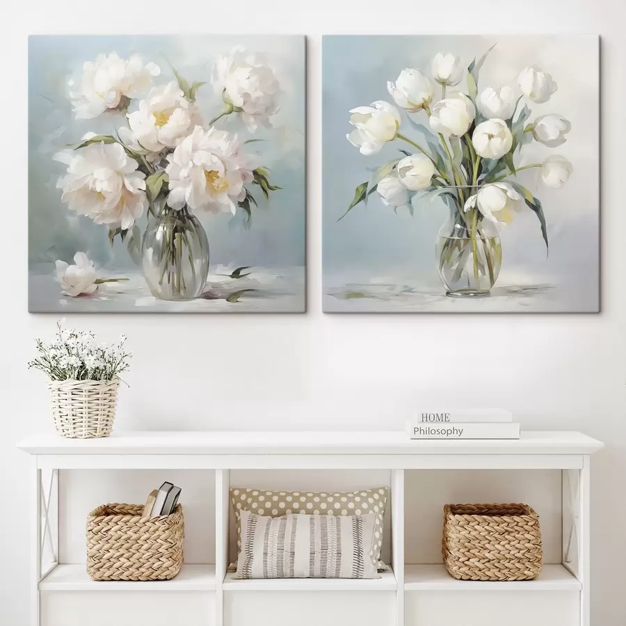 Картина Букет квітів у вазі, імітація картини m30167