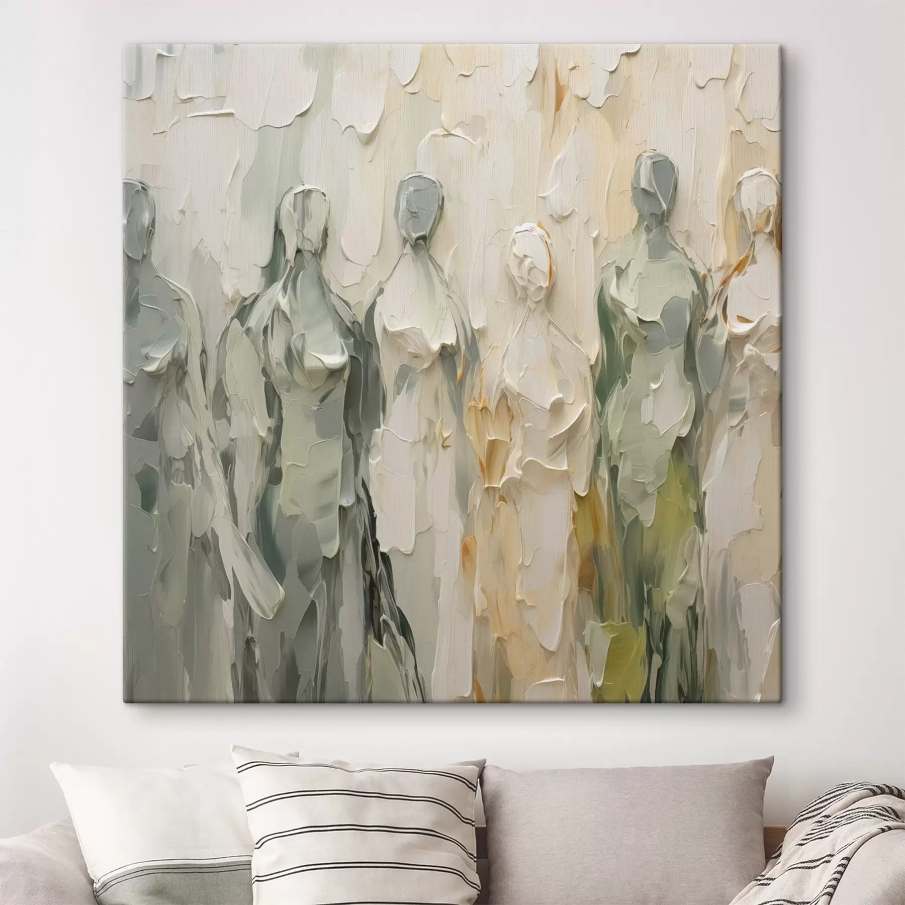 Картина Абстрактні силуети, імітація живопису s48275