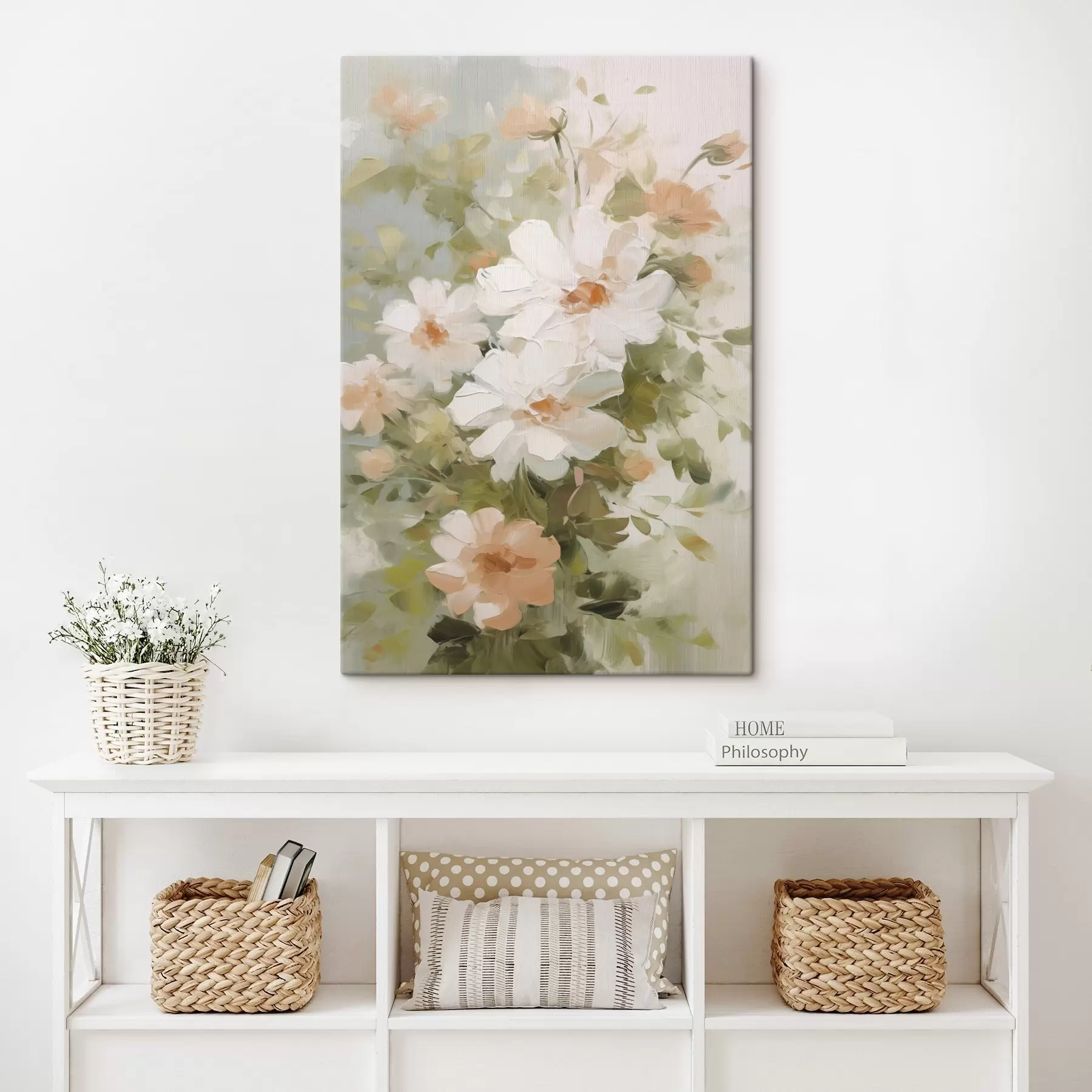 Картина Делікатні квіти, імітація живопису s48323