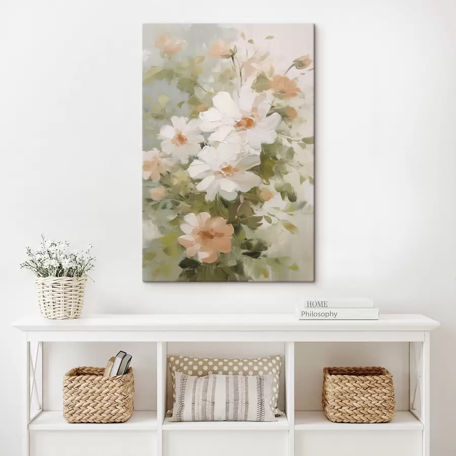 Картина Делікатні квіти, імітація живопису s48323